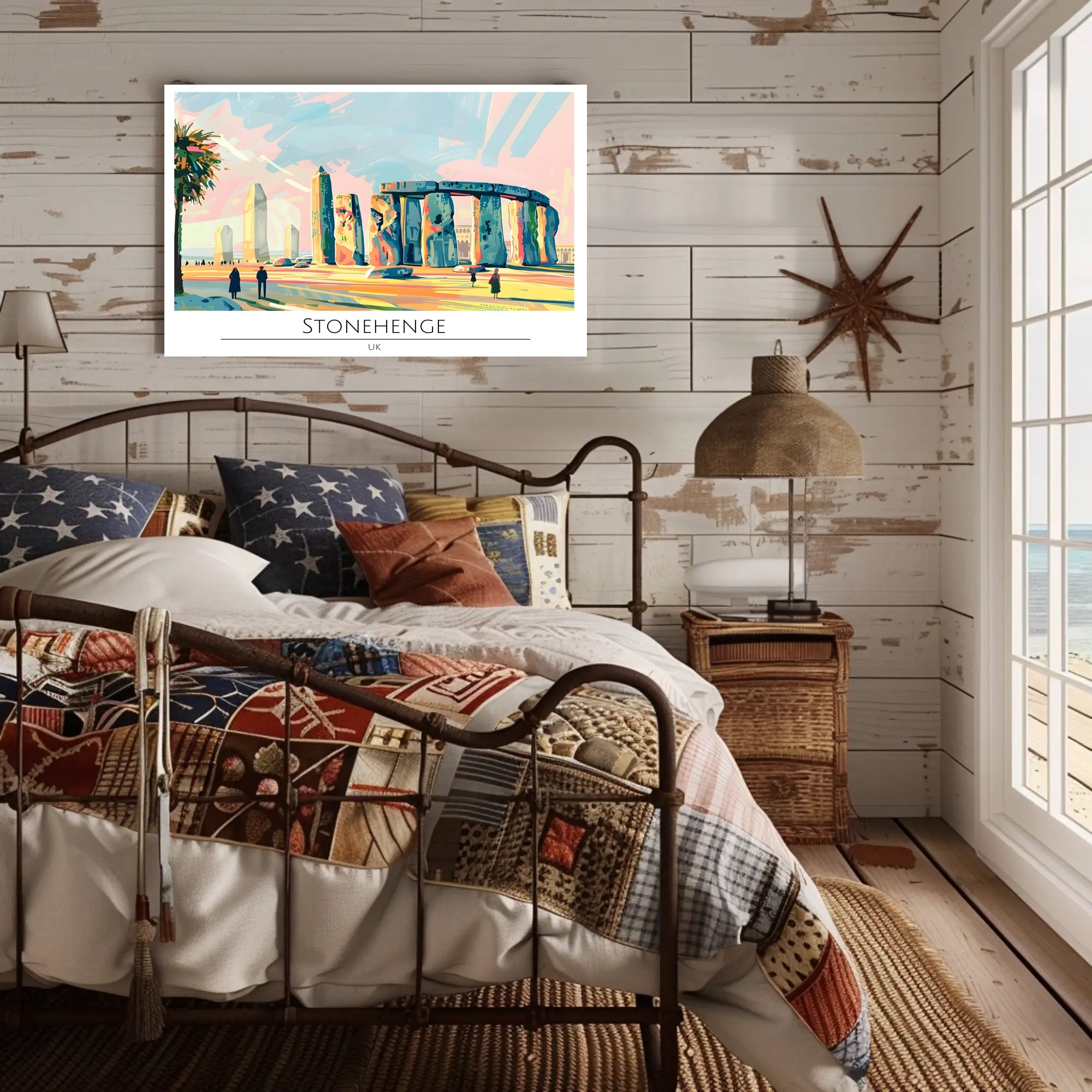 Stonehenge Illustration Poster PosterGoat