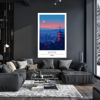 Kyoto Cityscape at Dusk: Cultural or Heritage Poster