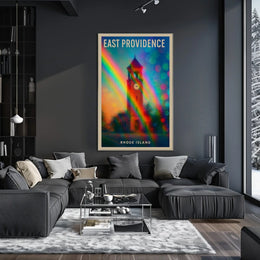 East Providence Rhode Island Wanderlust Minimalist Poster
