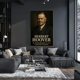 Herbert Hoover 31St President Poster Vintage Wall Art Decor