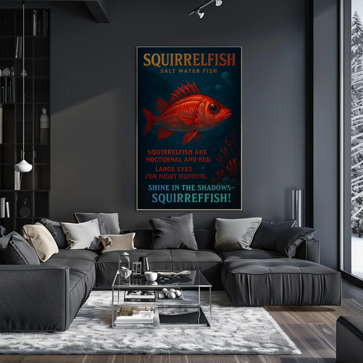 Squirrelfish Nocturnal Wonders Poster