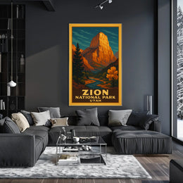 Zion National Park Utah Poster