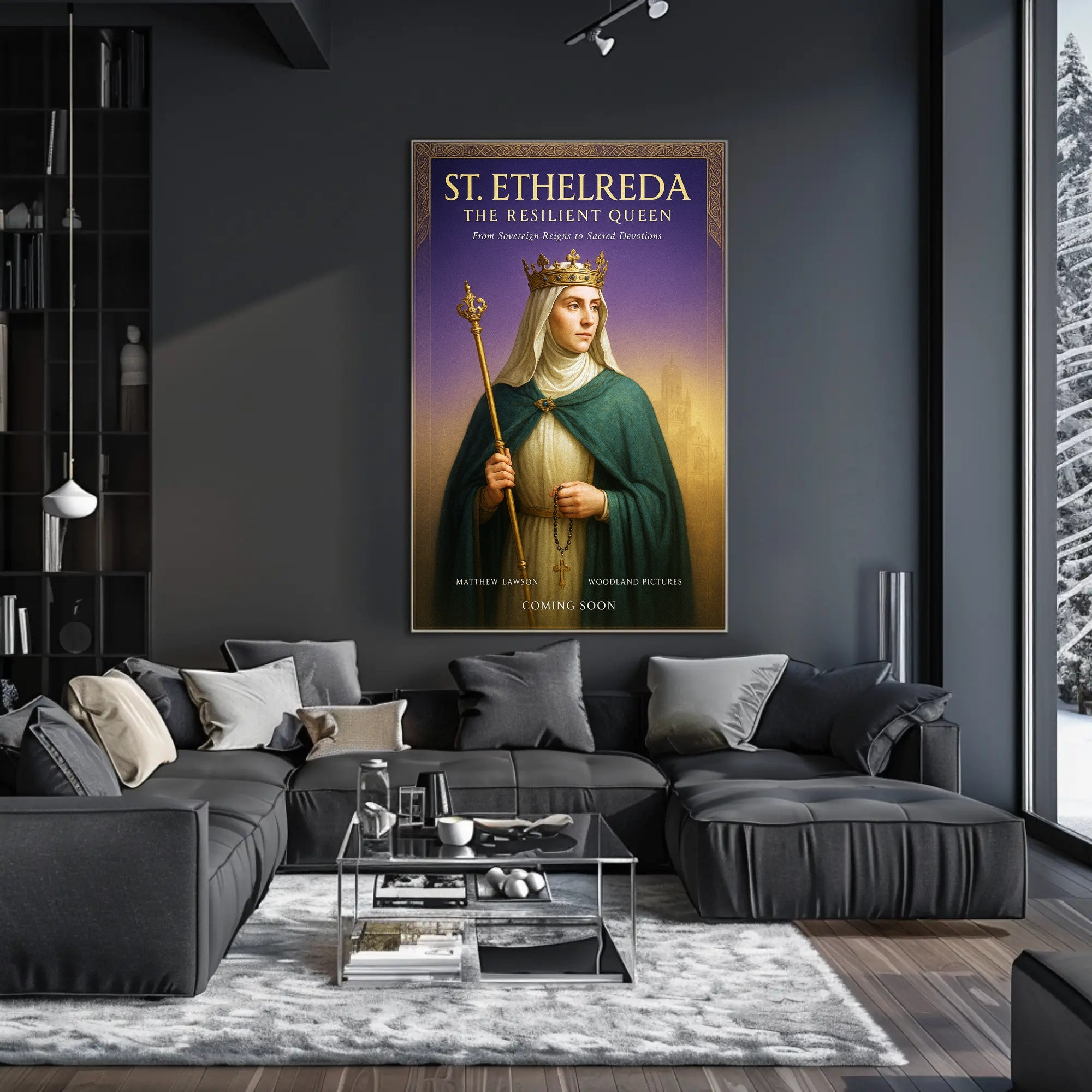 St. Ethelreda The Resilient Queen Poster PosterGoat