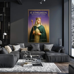 St. Ethelreda The Resilient Queen Poster PosterGoat
