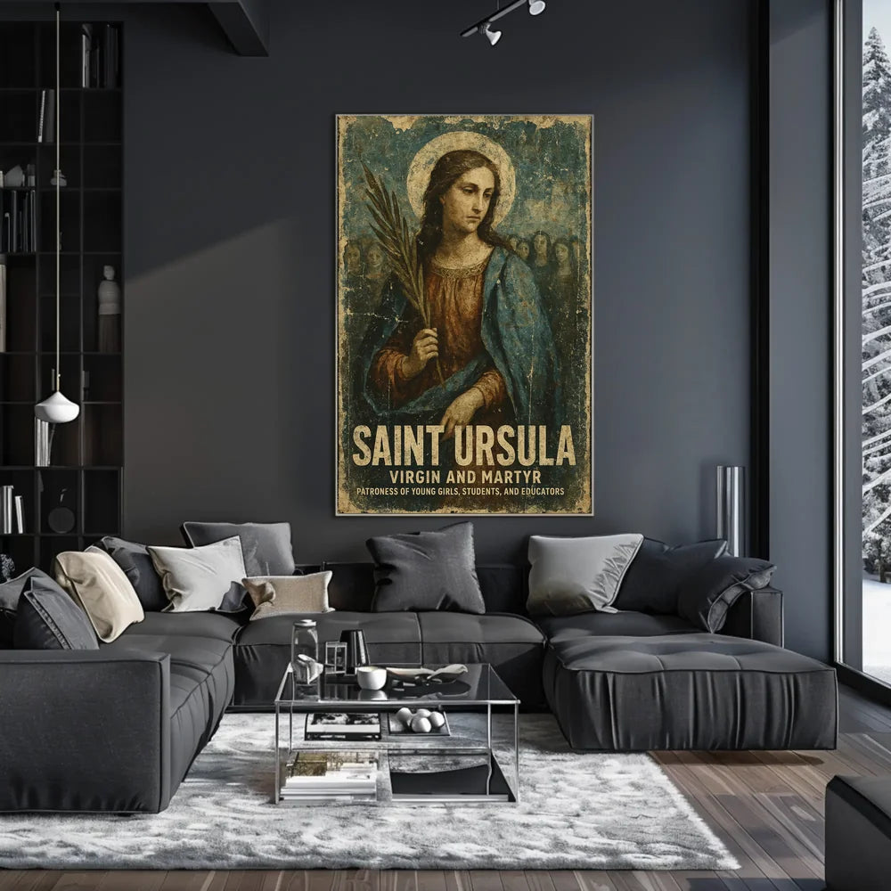 Saint Ursula Religious and Educational Art Poster