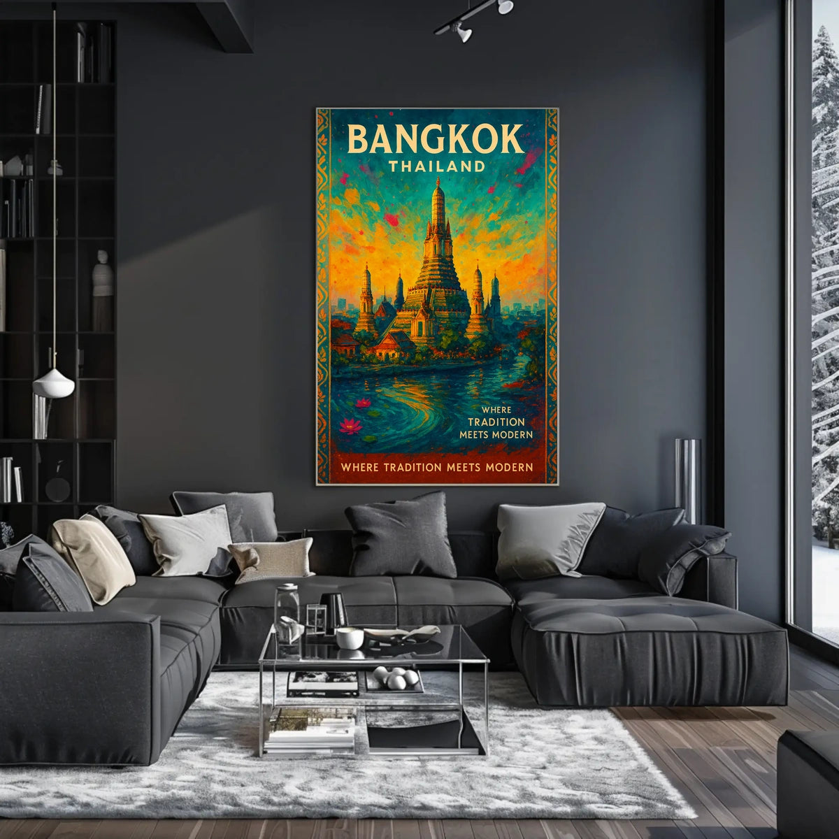 Bangkok Poster Fusion Of Heritage And Innovation Home Decor
