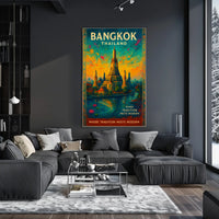 Bangkok Poster Fusion Of Heritage And Innovation Home Decor