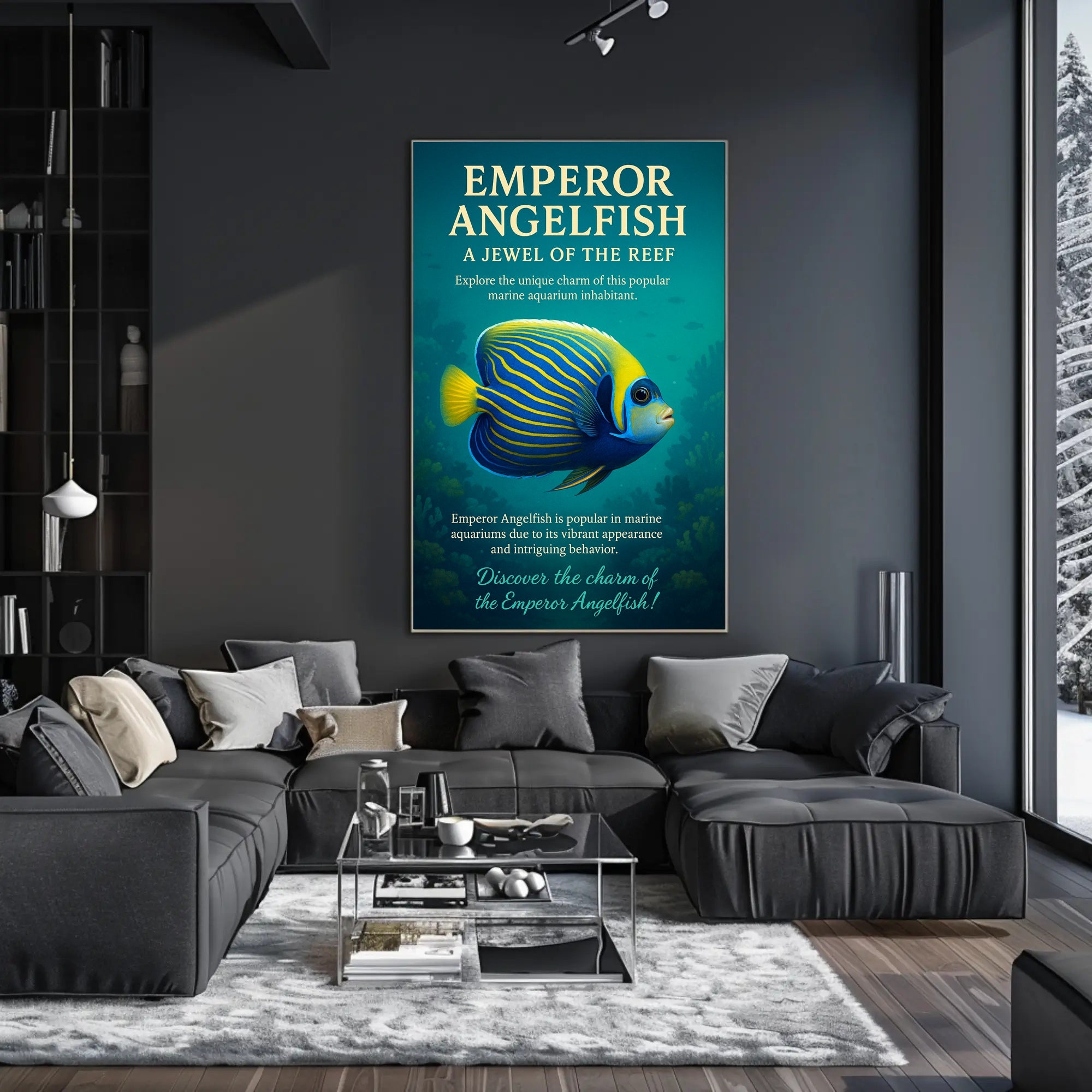 Emperor Angelfish A Jewel of the Reef Poster