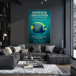 Emperor Angelfish A Jewel of the Reef Poster