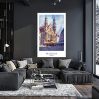 Munich Architectural Landmark Poster PosterGoat