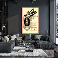 Vintage Magic Show Poster with Art Nouveau Influence