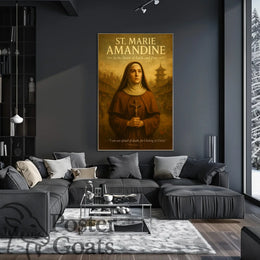 Inspirational Nun Vintage Art Cultural or Heritage Poster