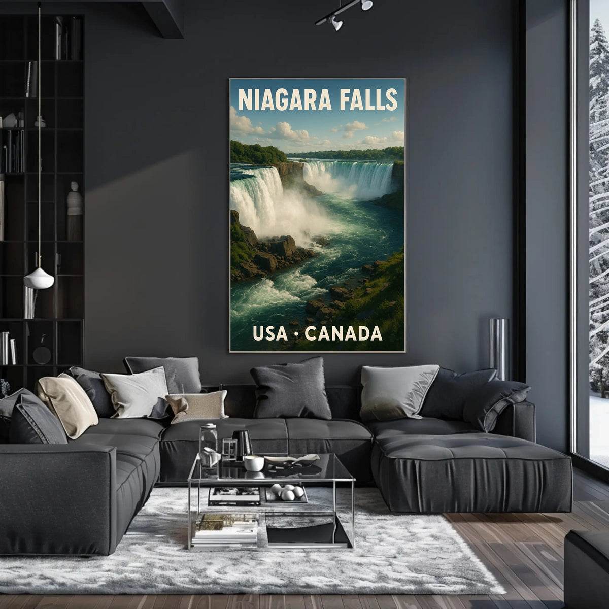 Niagara Falls Travel Photorealism Serenity Poster