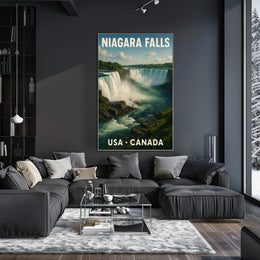 Niagara Falls Travel Photorealism Serenity Poster