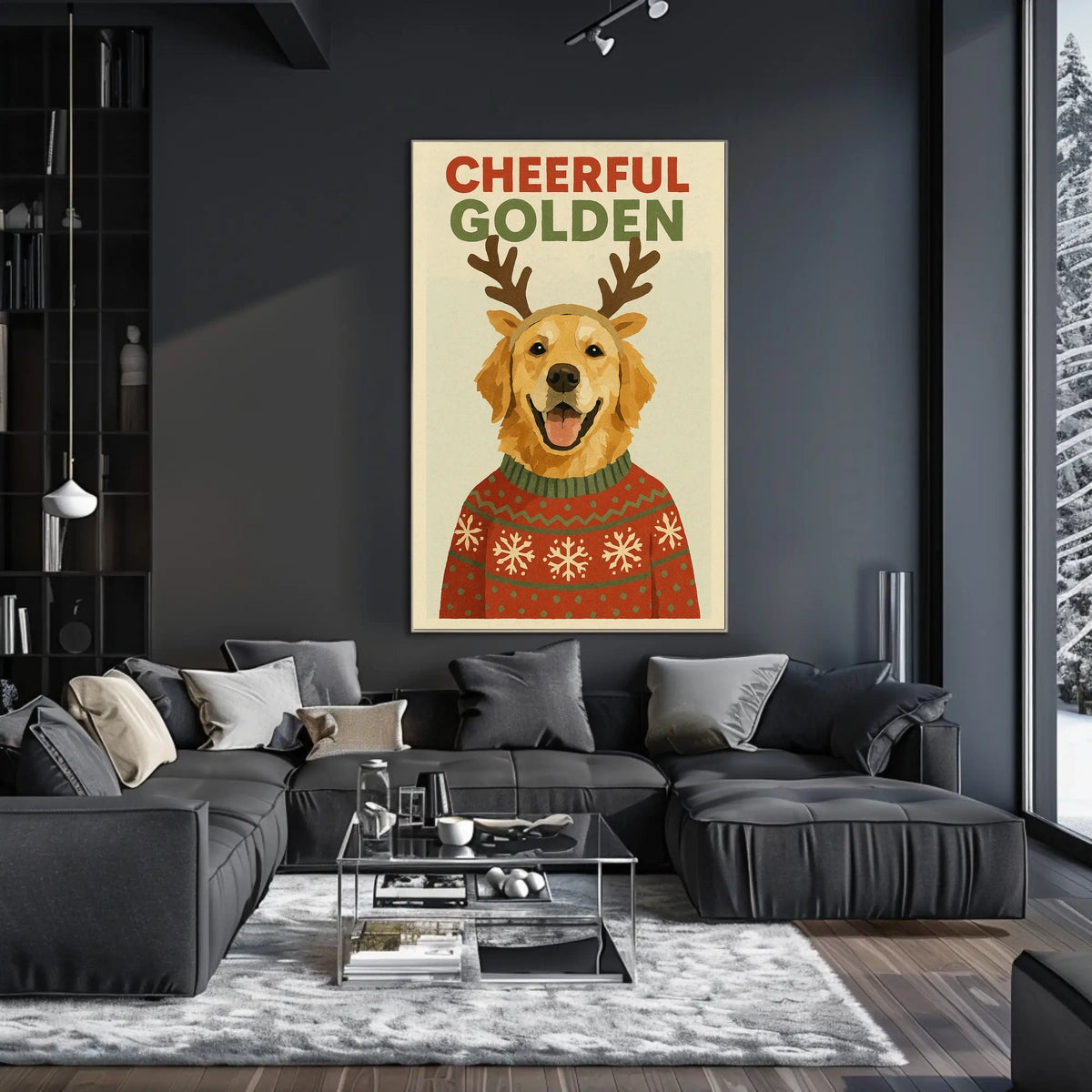 Cheerful Golden Poster