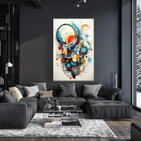 Futuristic Geometric Abstraction Art Print - Abstract Poster