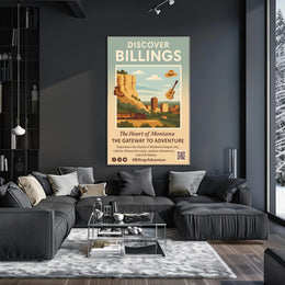 Discover Billings Poster PosterGoat