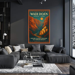 Wadi Doan Explore YemenS Timeless Poster