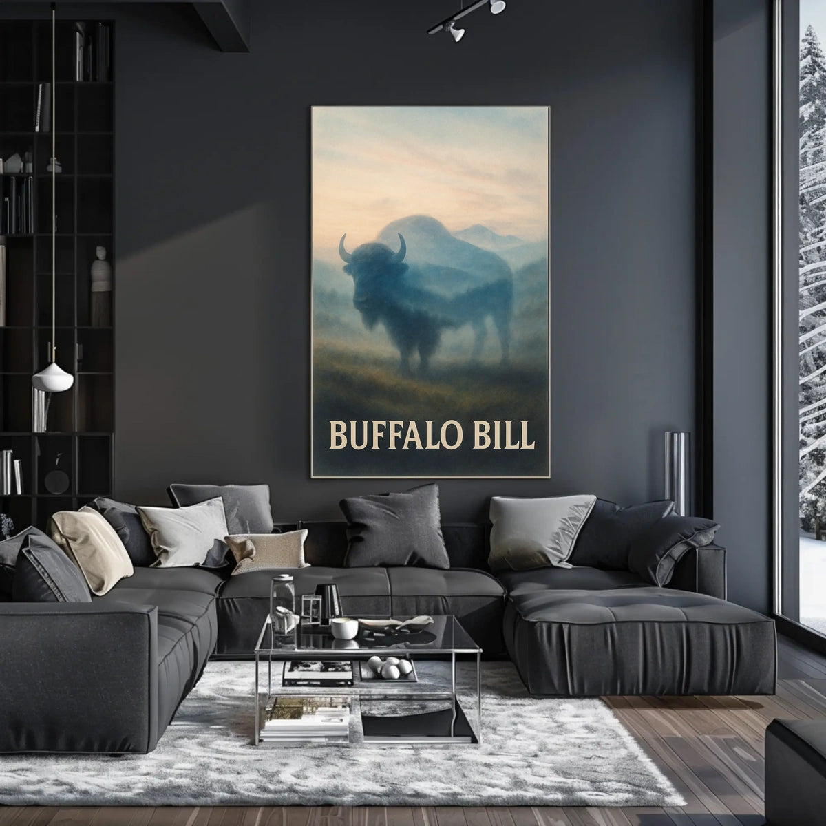 Buffalo Bill Wildlife Illustration Artistry Animal Poster