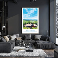 Napa Valley Wine Country Travel Poster
