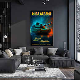 M1A2 Abrams The Vanguard of Modern Armor Poster PosterGoat