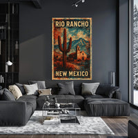 Rio Rancho Desert Landscape New Mexico Realism Poster