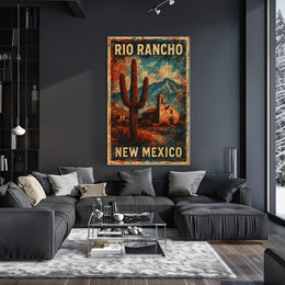 Rio Rancho Desert Landscape New Mexico Realism Poster