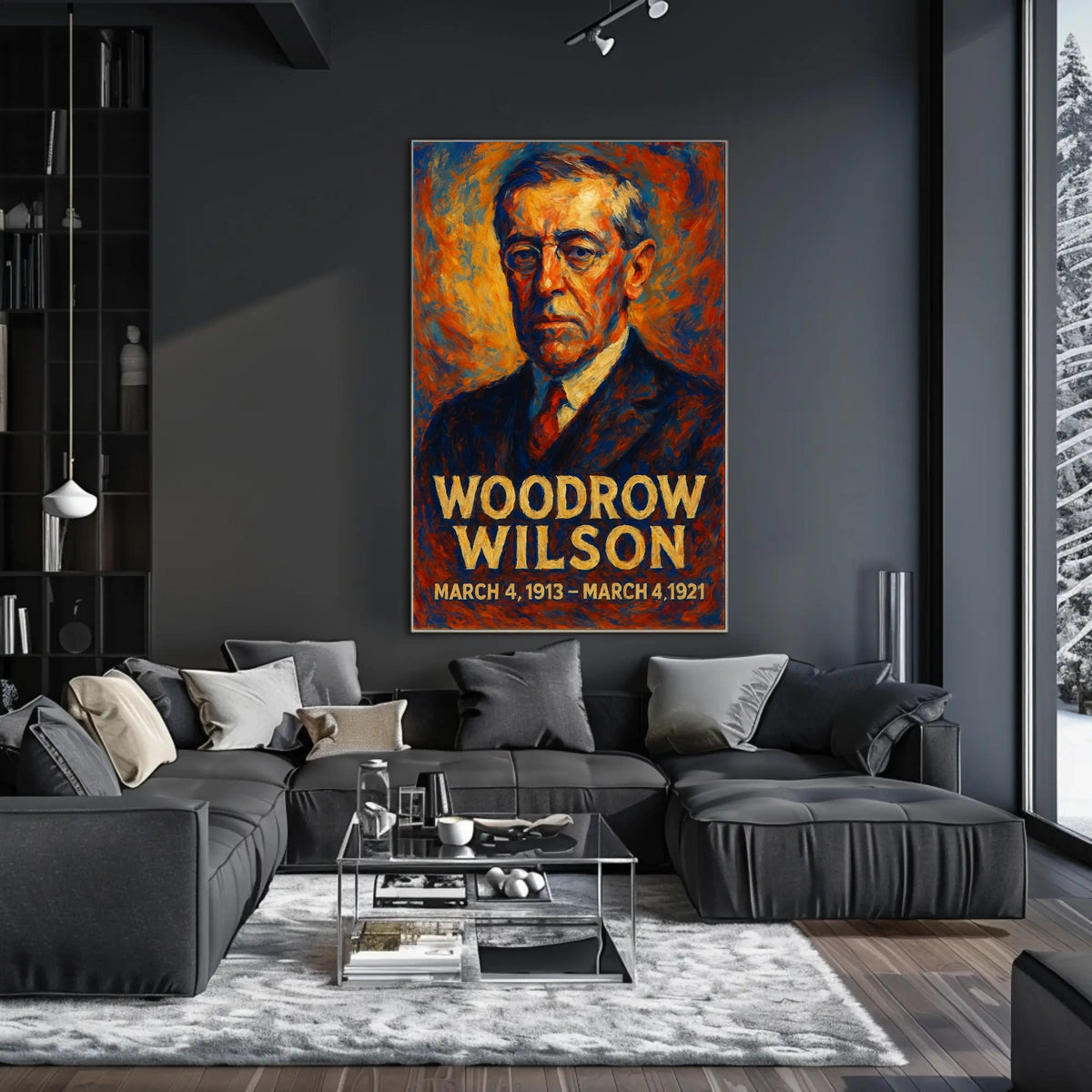 Woodrow Wilson Presidential Portrait Poster