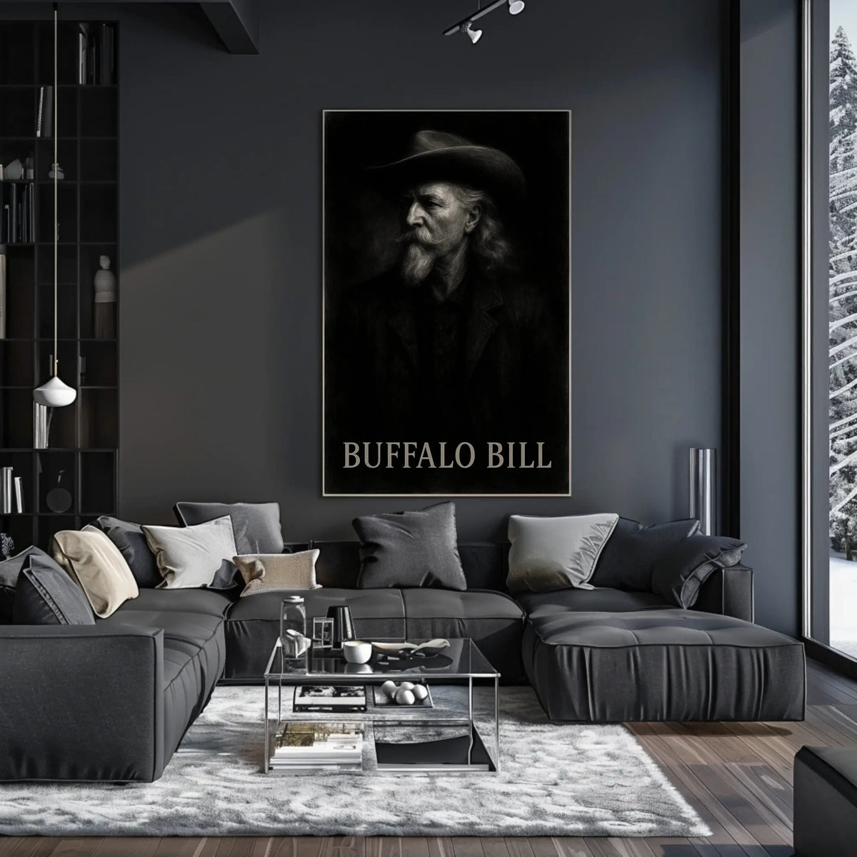 Buffalo Bill Portrait American West Historical Poster