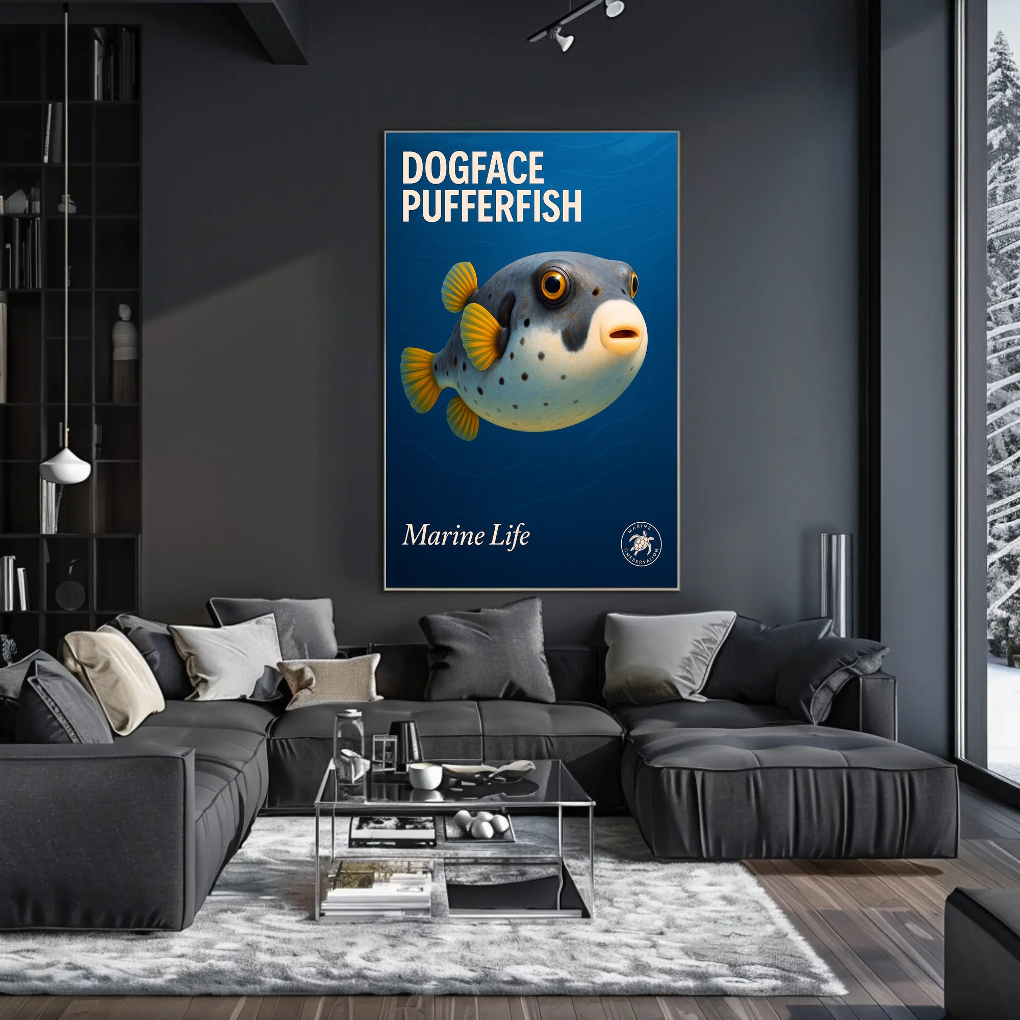 Dogface Pufferfish Poster PosterGoat