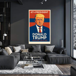 Trump Visionary Leader Pop Art Patriotic Poster