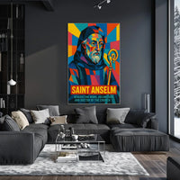 Saint Anselm Benedictine Monk And Poster