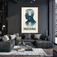 Indiana Silhouette Poster