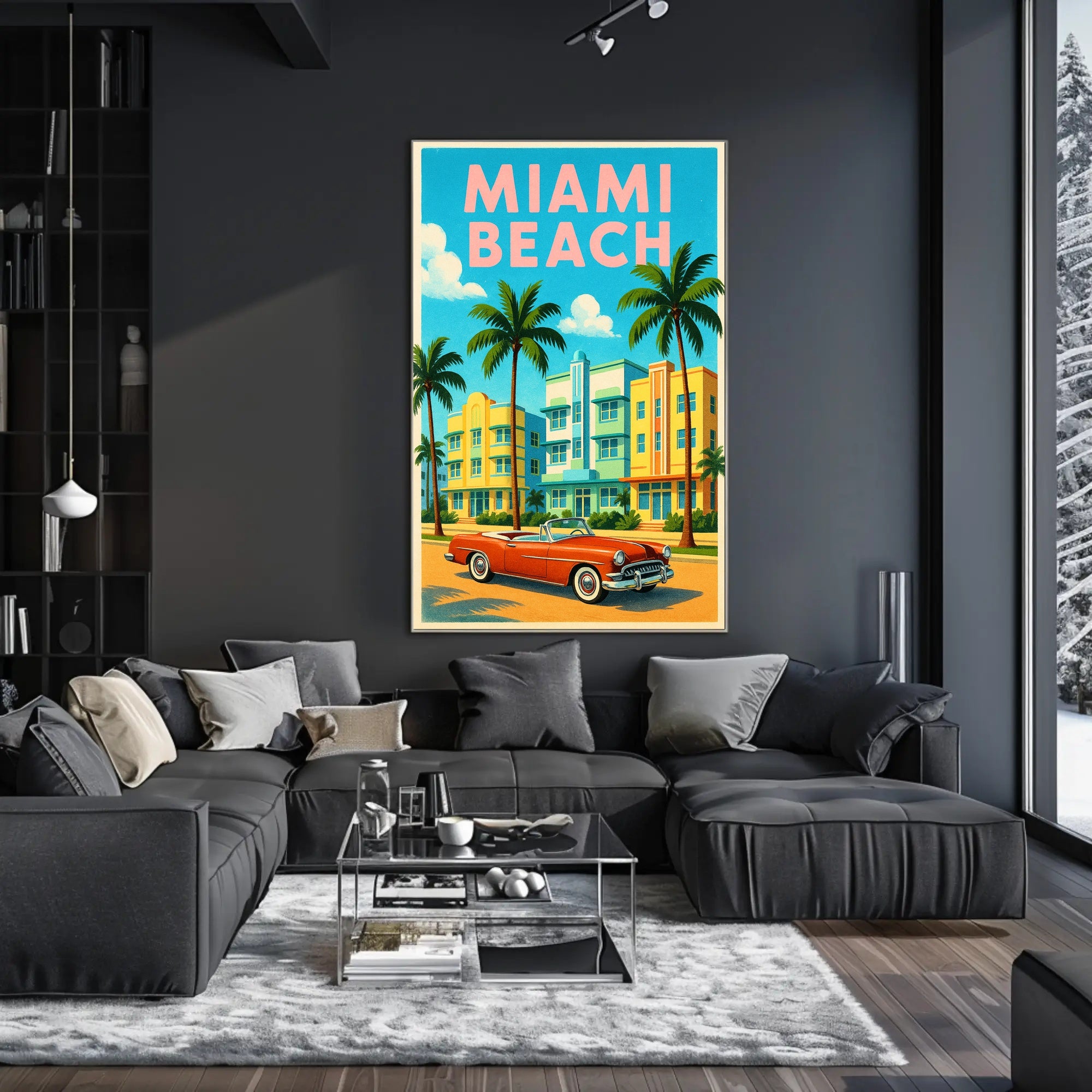 Miami Beach Vibes Poster PosterGoat