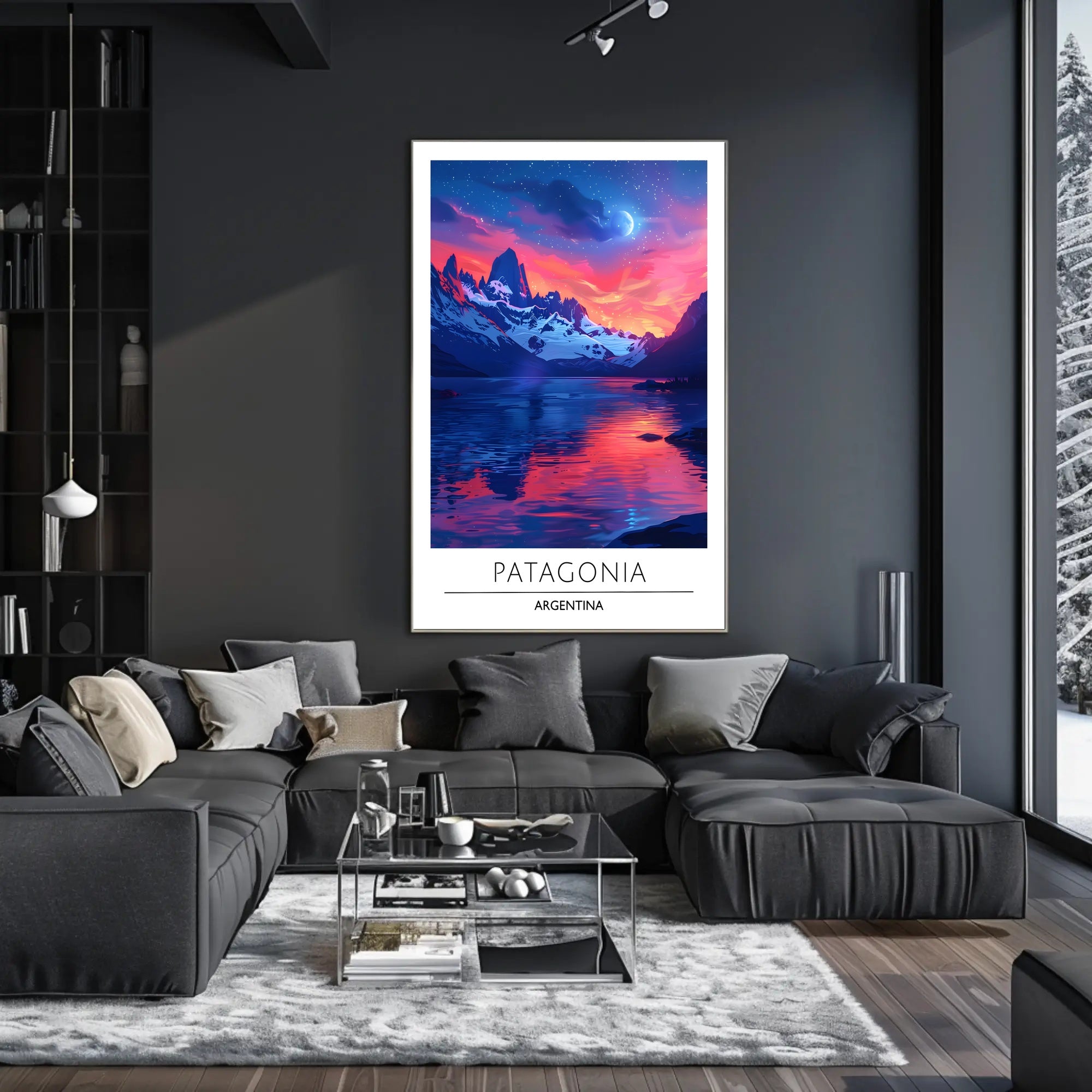 Patagonia Nightscape Travel Poster