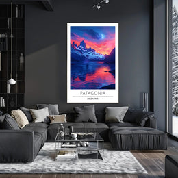 Patagonia Nightscape Travel Poster