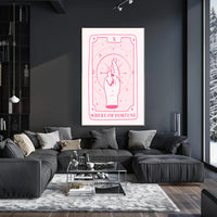 Wheel of Fortune Tarot Art Print - Abstract or Artistic Poster PosterGoat