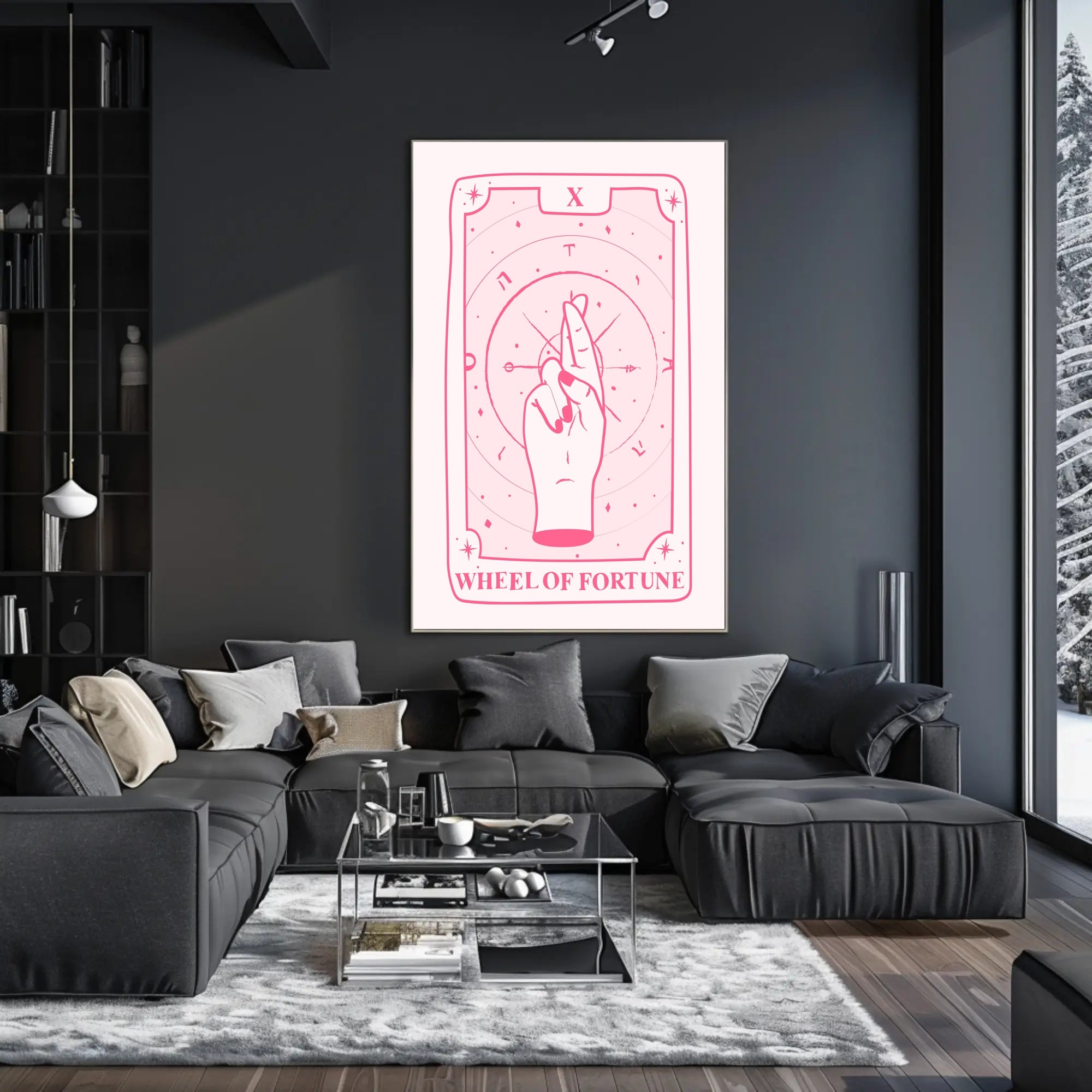 Wheel of Fortune Tarot Art Print - Abstract or Artistic Poster PosterGoat