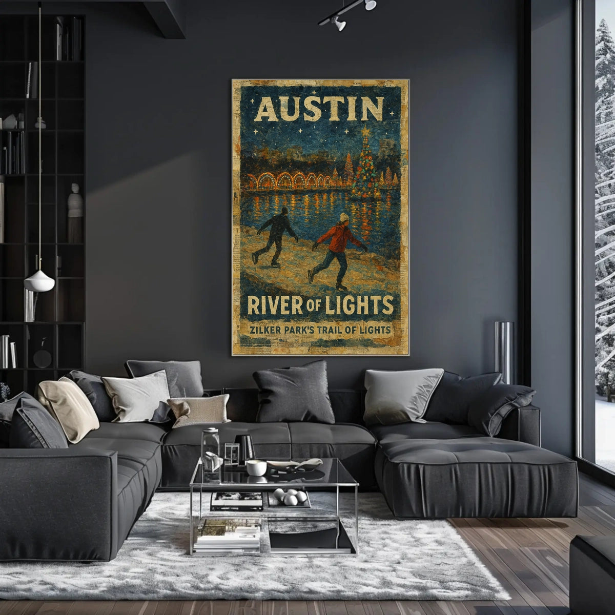 Austin River Of Lights Poster