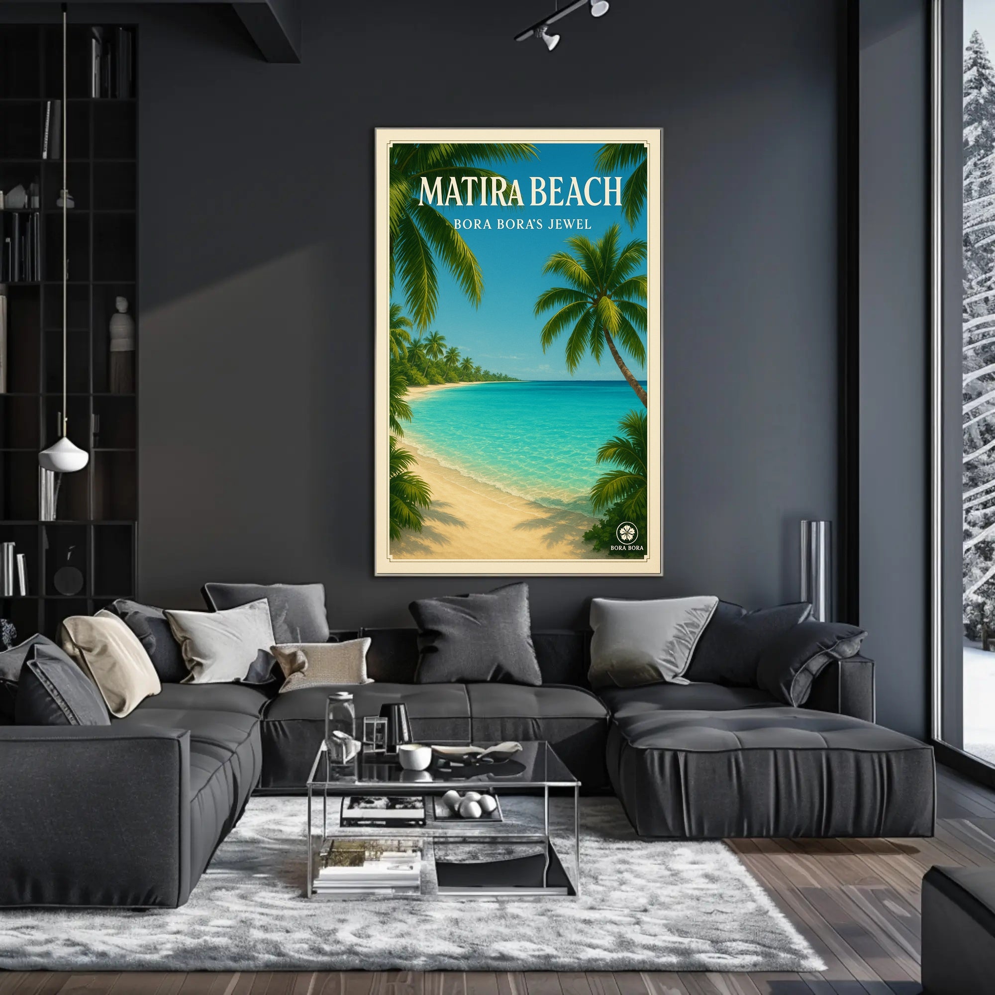 Tropical Paradise Getaway: Vintage Travel Poster PosterGoat