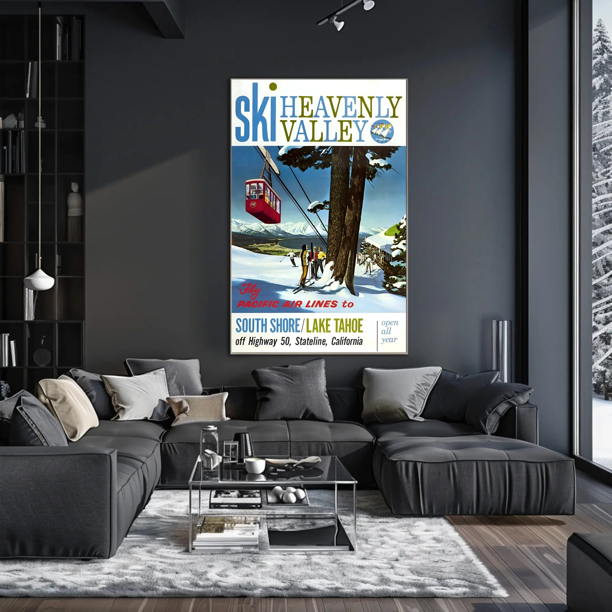 Ski Heavenly Valley Poster PosterGoat