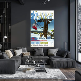 Ski Heavenly Valley Poster PosterGoat