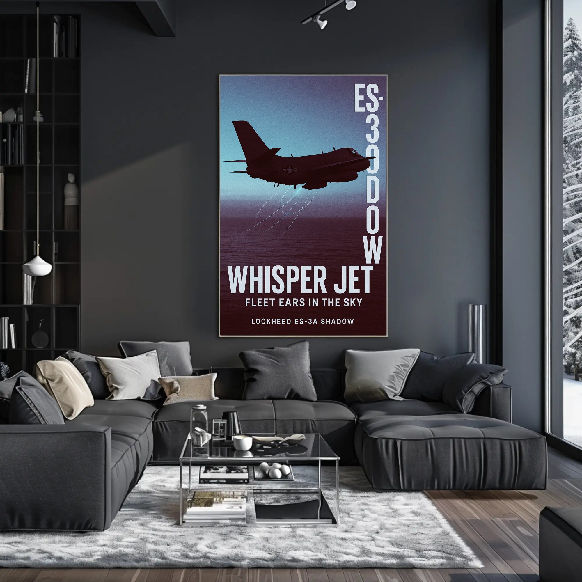 Whisper Jet Fleet Ears in the Sky Poster PosterGoat