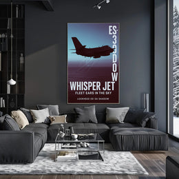 Whisper Jet Fleet Ears in the Sky Poster PosterGoat