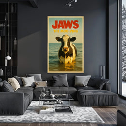 Jaws The Moo-Ving Poster