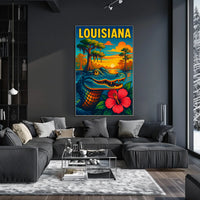 Louisiana Wildlife Poster