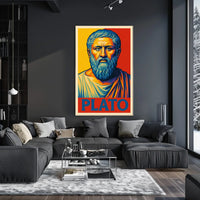 Plato Philosophical Icon Poster
