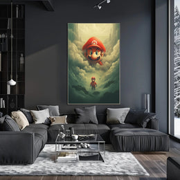 Mario In The Clouds Poster