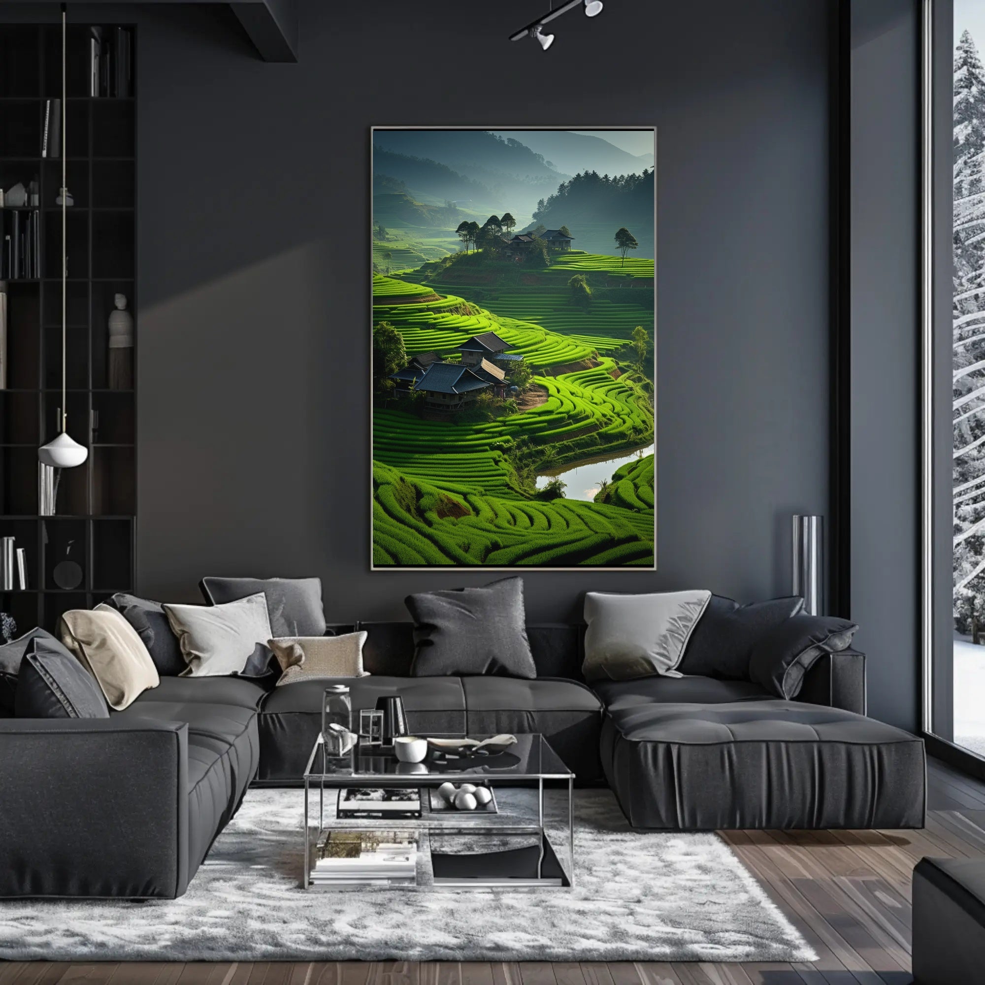 Tranquil Terraced Landscapes Southeast Asian Rice Paddies Heritage Poster