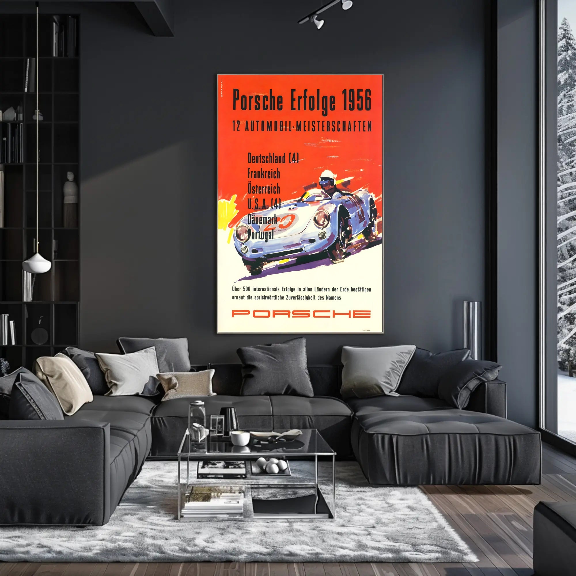 Porsche Racing Achievements 1956 Poster